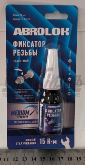 Фиксатор резьбы разъем. ABRO-Masters (синий) 10мл TL-010-BL