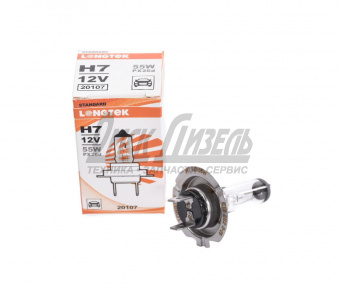 Лампа 12В 55Вт Н7 PX26d Standard (К1/10) LONGTEK 12В 55Вт Н7 РХ26d 20107