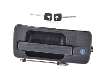 Ручка КАМАЗ дв наруж 5490, MB Axor левая (личинка + 2 ключа) TangDE TB03.C082001 (аналог A9417600459)