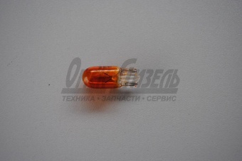 Лампа 12В   5Вт (б/цок) WY5W W2,1x9,5d оранж МАЯК 12В 5Вт